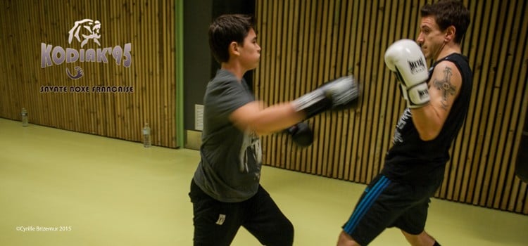 Entraînement loisirs de boxe française du Kodiak'95
