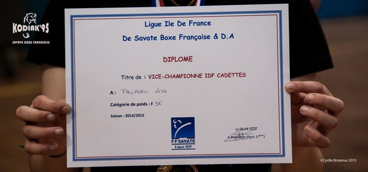 Lisa est vice-championne d&rsquo;Île-de-France cadette