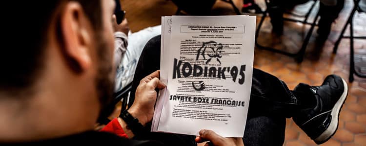 Assemblée générale 2017 du Kodiak'95, le club de Savate Boxe Française pour tous de Jouy Le Moutier (Val d'Oise)